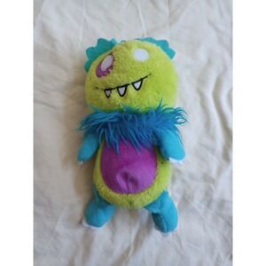 Demdaco Nat & Jules Monster Plush Stuffed Toy Muffles Green Blue Purple Lovey